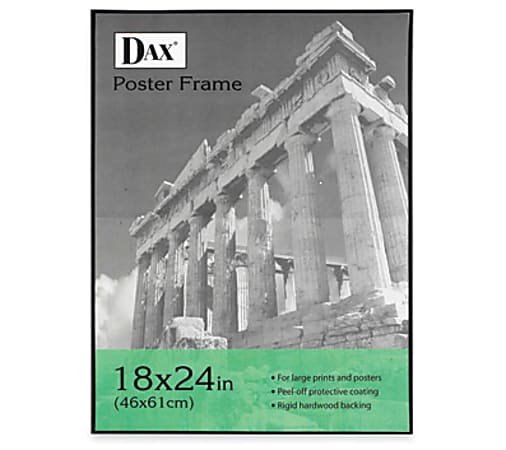 Burnes Black U-Channel Wall Mountable Poster Frame, For 16" x 20" Insert, Black