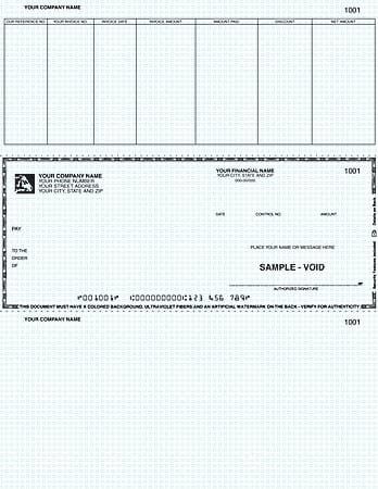 Custom Laser Accounts Payable Checks For Great Plains®,