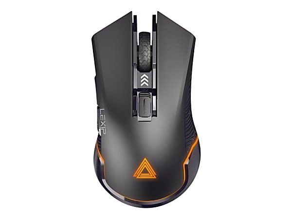 LEXIP AR18 Wireless Gaming Mouse With Ceramic Pads, Mid Size, Black, JVAPCM00538