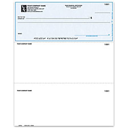 Custom Laser Multipurpose Voucher Checks, For MECA®, 8 1/2" x 11", 2-Part, Box Of 250