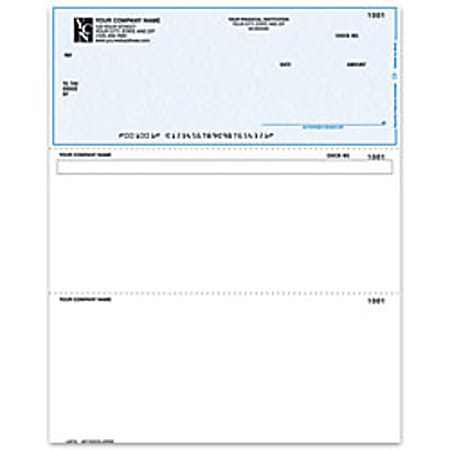 Laser Multipurpose Voucher Checks For ACCPAC®, 8 1/2" x 11", 2-Part, Box Of 250, MP70, Top Voucher