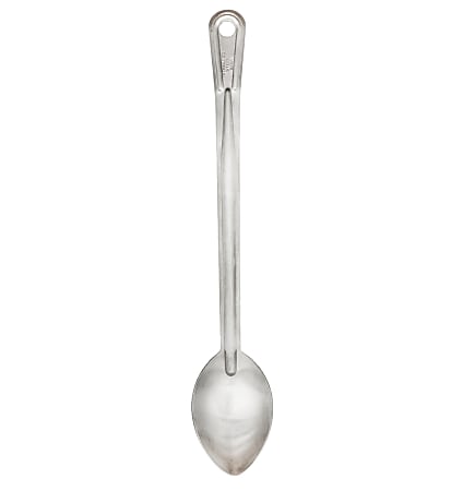 Hoffman Browne 15" Serving Spoons, Curved, Silver, Pack Of 120 Spoons