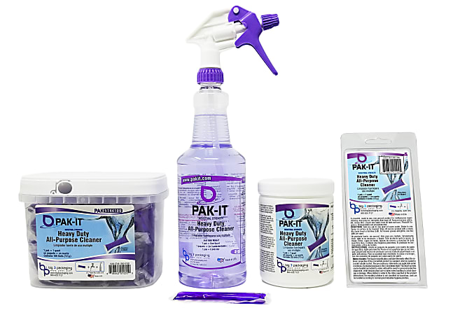 PAK IT Heavy Duty All Purpose Cleaner Packet Pleasant Scent Pack Of 5 ...