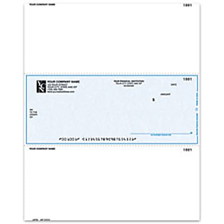 Custom Laser Multipurpose Voucher Checks, For Sage Peachtree®, 8 1/2" x 11", 2-Part, Box Of 250