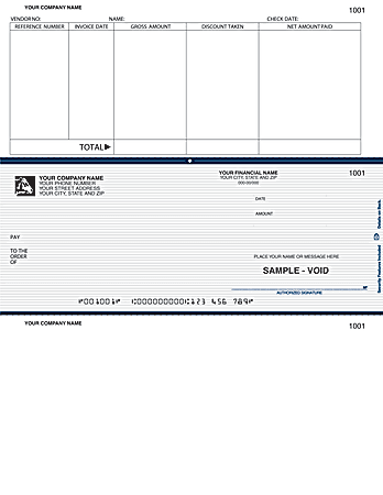 Custom Laser Accounts Payable Checks For ACCPAC®, 8 1/2" x 11", Box Of 250