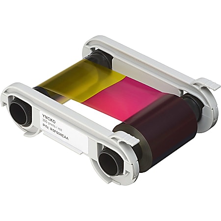 SICURIX Thermal Transfer, Dye Sublimation Ribbon - YMCKO - 1 Each - 300 Prints SICURIX Thermal Transfer, Dye Sublimation Ribbon - YMCKO - 1 Each - 300 Prints