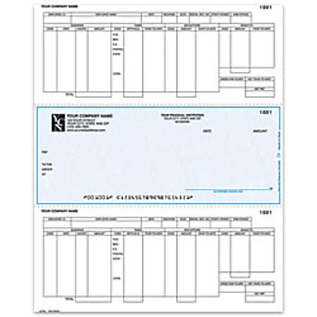 Custom Laser Payroll Checks For Dynamics®/Great Plains®/Microsoft®, 8 1/2" x 11", Box Of 250