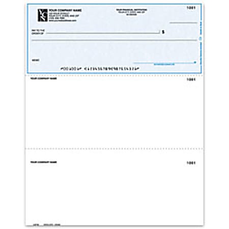 Custom Laser Multipurpose Voucher Checks For MECA®, 8 1/2" x 11", Box Of 250