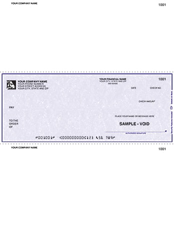 Custom Laser Multipurpose Voucher Checks For RealWorld®, 8 1/2" x 11", Box Of 250