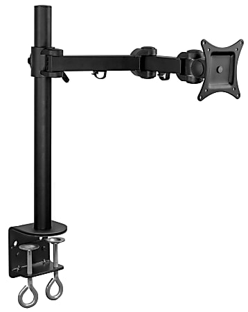 Mount-It! MI-751 Monitor Desk Arm For 17 - 32" Monitors, 24"H x 11"W x 5"D, Black