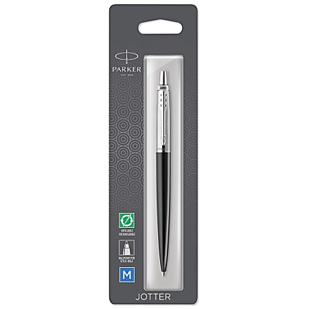 Parker® Jotter Ball Point Pen, Medium Point, 1.0 mm, Blue Barrel, Blue Ink