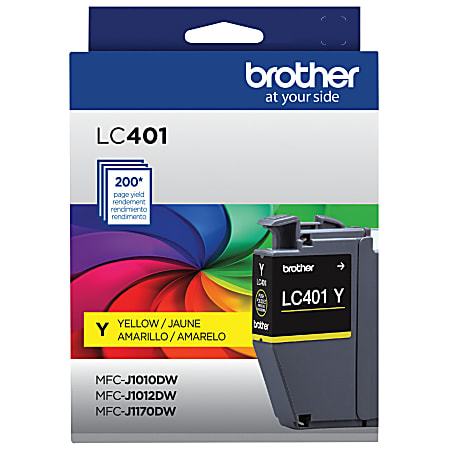 Brother® Genuine LC401Y Yellow Ink Cartridge