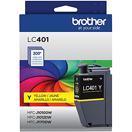 Cartucho De Tinta Brother LC51Y Amarillo Original Para 400 Páginas