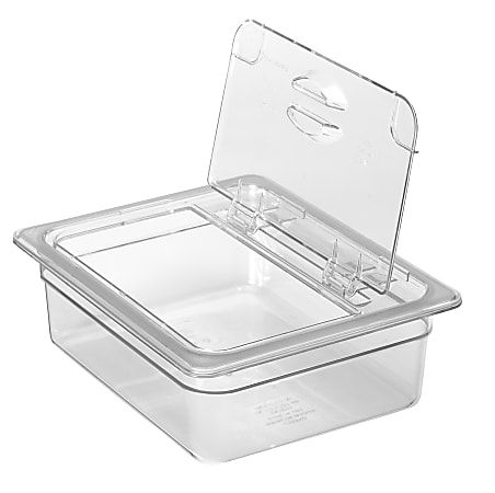 Cambro Camwear 12 Food Pan Flip Lids Clear Set Of 6 Lids - Office Depot