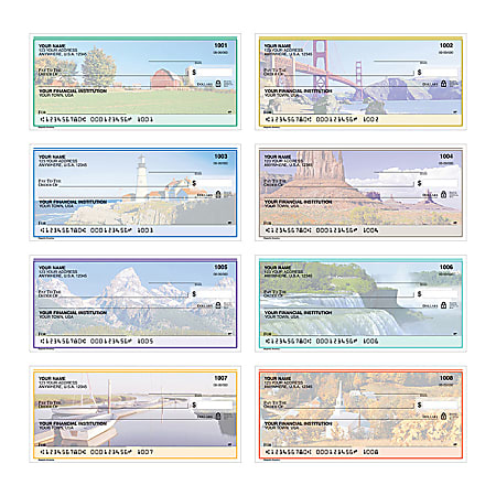 Personal Wallet Checks, 6" x 2 3/4", Singles, Majestic America, Box Of 120