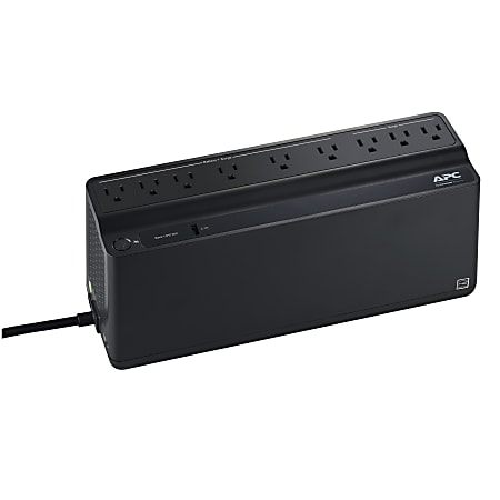 APC® Back-UPS 900 9-Outlet/1-USB Battery Backup And Surge Protector, BVN900M1, Black