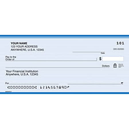 Personal Wallet Checks, 6" x 2 3/4", Duplicates, Monarch, Box Of 120