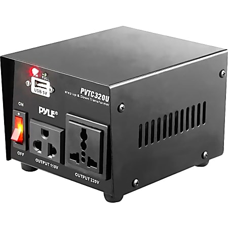 Pyle PVTC320U Step Up/Down Transformer - 500 VA - 120 V AC, 230 V AC Input