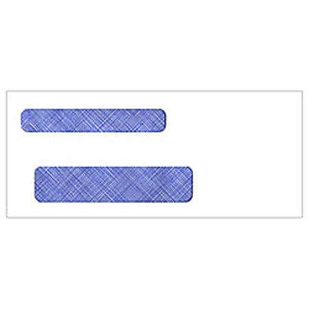 Custom CE15149J Tinted Double Window Envelopes, Regular Gummed,