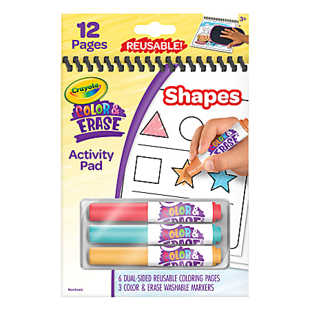 Crayola Color &amp; Erase Reusable Activity Pad Shapes