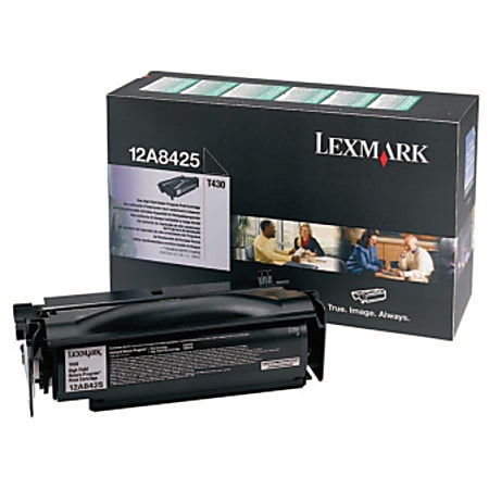 Lexmark™ 12A8425 Black High Yield Return Program Toner Cartridge