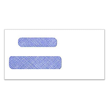 Custom Tinted Double Window Envelopes, Regular Gummed, 3