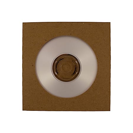 ReBinder™ ReSleeve 100% Recycled Cardboard CD Sleeves (View Hole), Brown, Pack Of 25