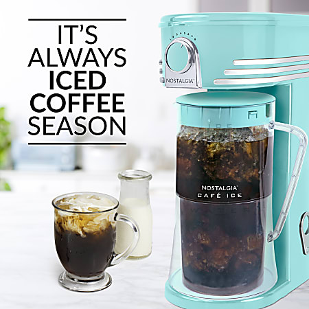 Nostalgia iced coffee and tea deals brew maker