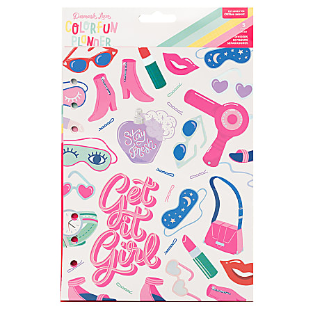 American Crafts Damask Love Colorfun Planner Pocket Dividers, 6" x 8", Multicolor, Pack Of 5 Pocket Dividers