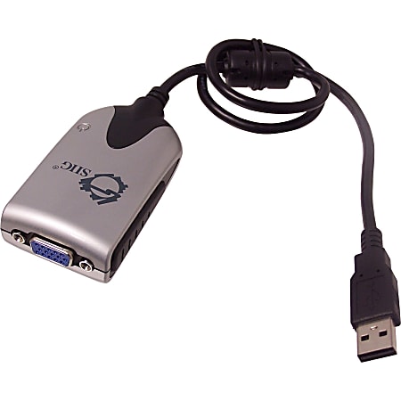 SIIG USB to VGA Adapter - USB 2.0 - 1 x VGA