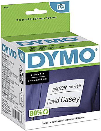 DYMO® LabelWriter® 30857 Self-Adhesive Name Badges, 2 1/4