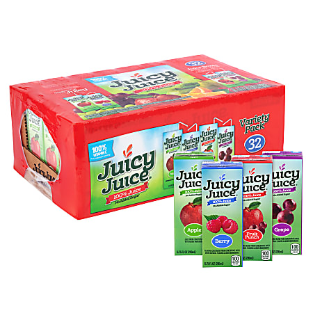 Juicy Juice Juice Variety Pack 6.75 Oz Pack Of 32 Juices