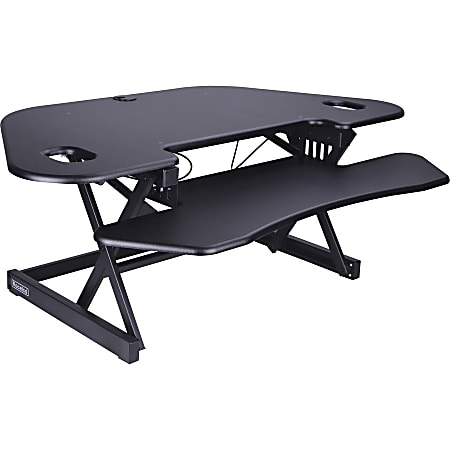 Lorell Corner Desk Riser 45 1316 x 23 14 Black - Office Depot