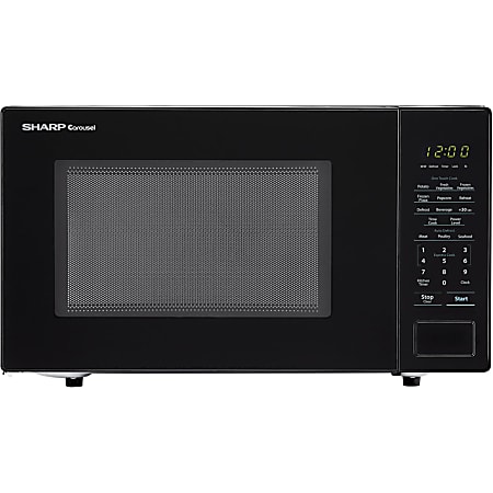 Sharp® Carousel 1.1 Cu Ft Countertop Microwave Oven, Black