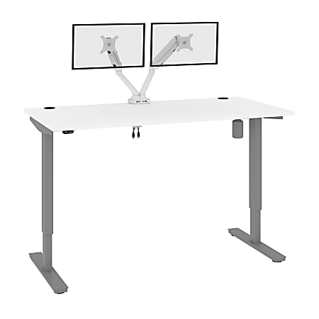 Realspace Electric 48W Height Adjustable Standing Desk White - Office Depot