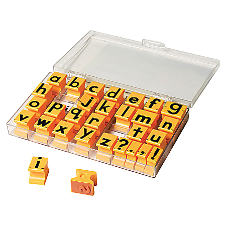 Educational Insights Lowercase Alphabet Stamps - Custom Message Stamp - Plastic Plastic - 30 / Set
