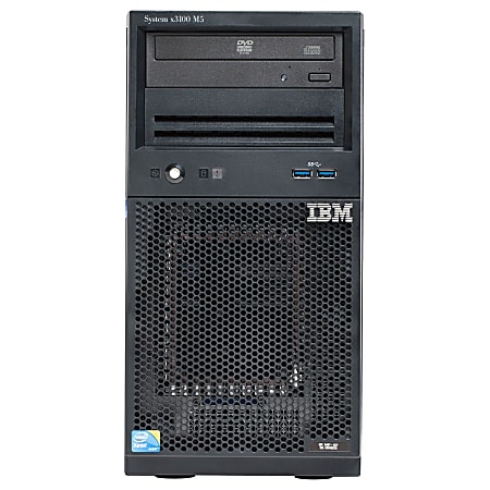 Lenovo System x x3100 M5 5457F3U 5U Tower Server - 1 x Intel Xeon E3-1271 v3 Quad-core (4 Core) 3.60 GHz - 4 GB Installed DDR3L SDRAM - Serial ATA, Serial Attached SCSI (SAS) Controller - 0, 1, 10 RAID Levels - 1 x 430 W