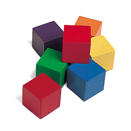 Learning Resources 1" Wooden Color Cubes, Grades Pre-K-2, Pack Of 102