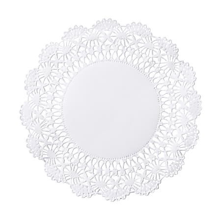 Hoffmaster Cambridge Lace Doilies, 4", White, Case Of 10,000 Doilies