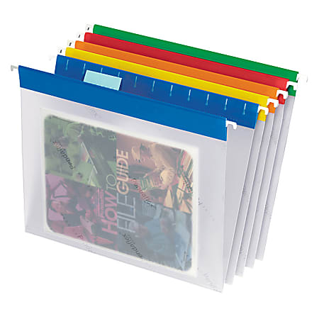 Pendaflex® Easyview Clear Poly Hanging Folders, 9 1/4" x 11 3/4", Assorted, Box Of 25