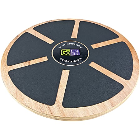 GoFit Ultimate 15 Inch Adjustable Round Wood Balance Board