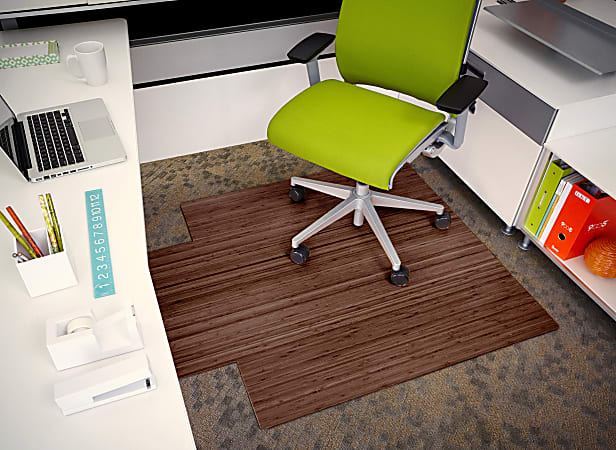 Anji Mountain Roll Up Chair Mat With Lip Rectangular 44 x 52