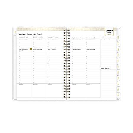 2024 Day Designer Weekly/Monthly Planning Calendar, 57/8" x 85/8