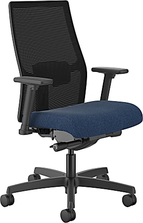 HON® Ignition 2.0 Mid-Back Mesh Office Chair, Navy/Black