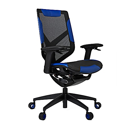 Vertagear Triigger 275 Bonded Leather Ergonomic Gaming Chair, Black/Blue