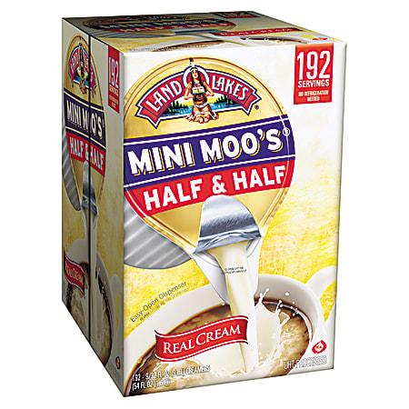 Land O&#x27;Lakes Mini Moos Half-And-Half Liquid Coffee Creamer,
