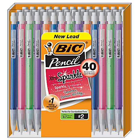 Bic 0.7mm Xtra Sparkle Mechanical Pencil 24 Pk.