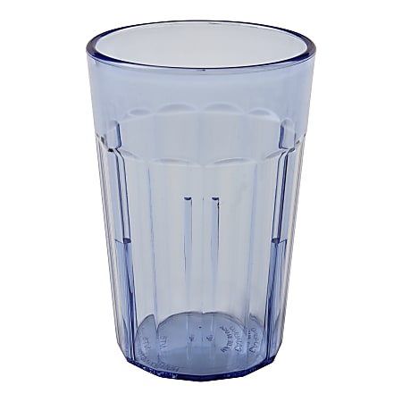 Cambro Newport Styrene Tumblers, 6 Oz, Slate Blue, Pack Of 36 Tumblers