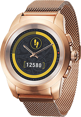 MyKronoz ZeTime Elite Hybrid Smartwatch, Regular, Brushed Pink