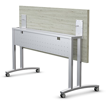 Special-T Structure Series Steel Beam - 60" Top - Material: Steel - Finish: Metallic Silver - Heavy Duty, Handle, Modesty Panel